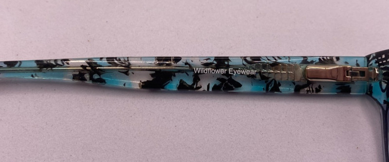 WILDFLOWER EYEWEAR FRAMES ONLY EYEGLASSES JACINTA BLACK BLUE 53-17-140 gallery