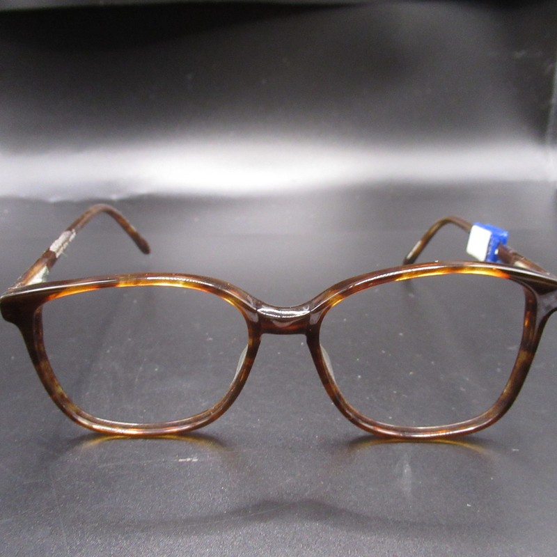 Saber Demi Amber Tortoiseshell Eyeglass Frames Full Rim 52mm T40mm