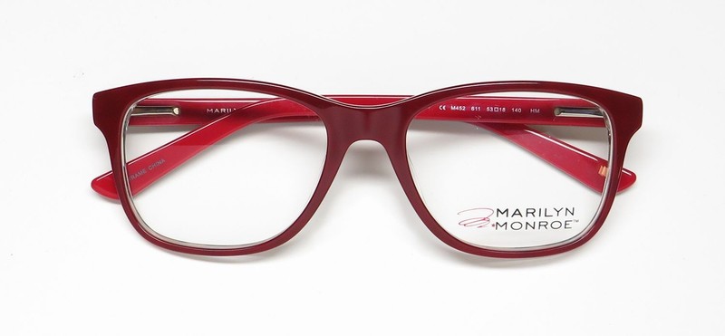 NEW MARILYN MONROE M452 GLASSES DESIGNER 611 RED 53-18-140 WOMENS FULL-RIM gallery