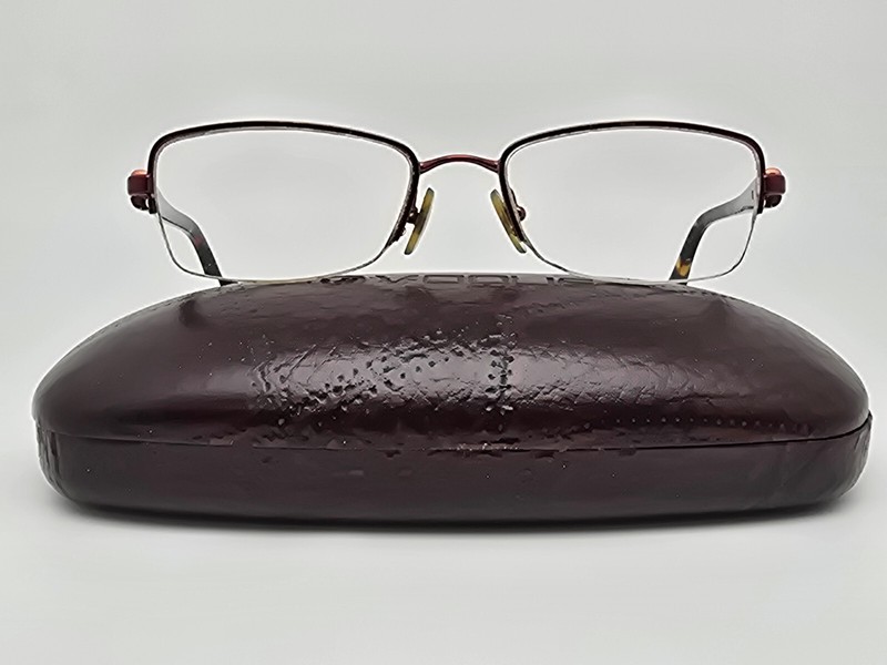 Vogue VO3813-B 811 Brown Rhinestone Semi-Rimless Eyeglasses Frame w/ Case 51mm