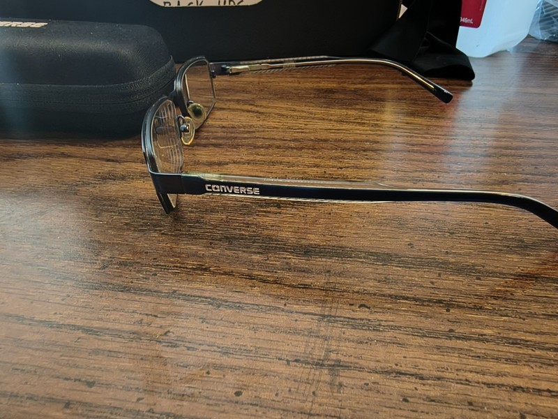 Converse All-Star Q026 Navy Glasses Frames 53-16-140 Pre-Owned W/ Original Case gallery