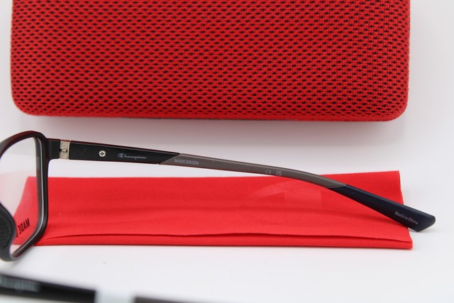 NEW CHAMPION FORGE 100 C01 MATTE BLACK BLUE GREY AUTHENTIC EYEGLASSES 53-17 gallery