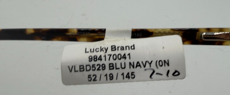 LUCKY BRAND FRAMES ONLY EYEGLASSES VLBD529 BLUE 52-19-145 gallery