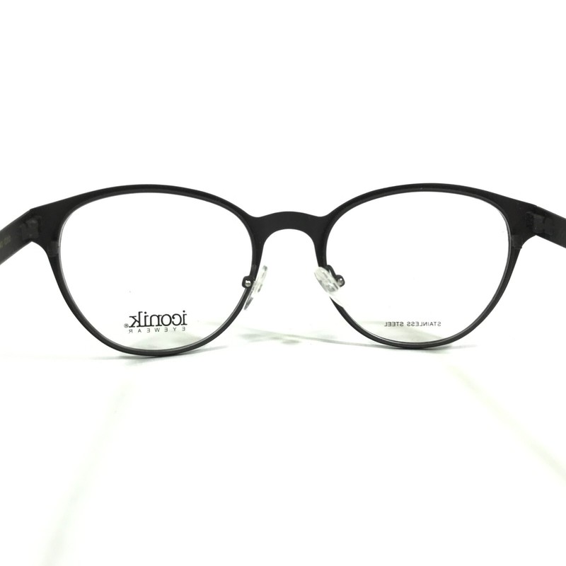 Iconik Eyeglasses Frames Caera C02 Brown Round Full Rim 51-19-140 gallery