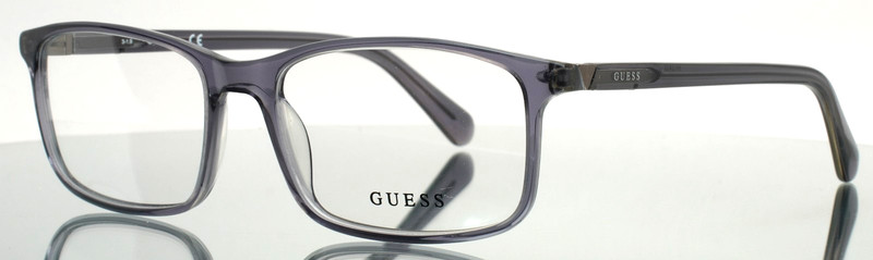 GUESS GU1948 027 Grey Mens Rectangle Full Rim Eyeglasses 56-17-145 B:38