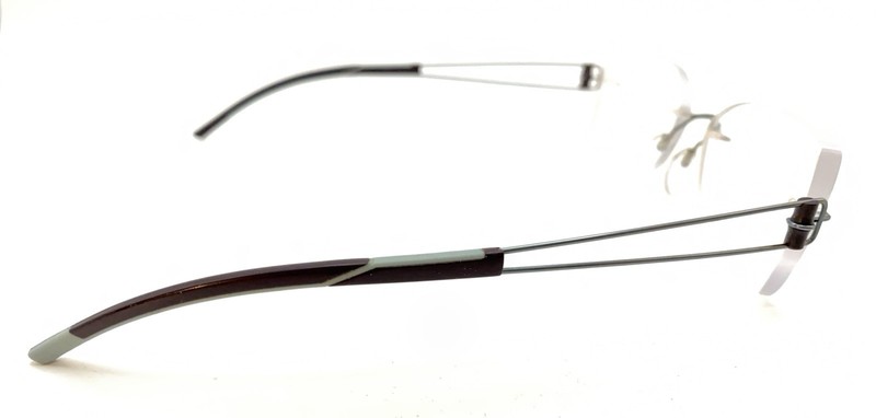 Silhouette Titanium Silver Gray Brown Rimless Eyeglasses Frames Austria Unisex gallery