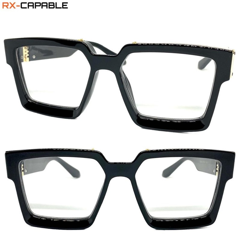 Men Classic Vintage Retro Hip Hop Style Clear Lens EYE GLASSES Thick Black Frame