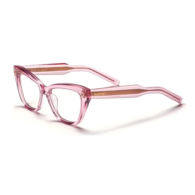 New Valentino VLX-140 C Cat Eye Transparent Pink 53 mm Women’s Eyeglasses Frame