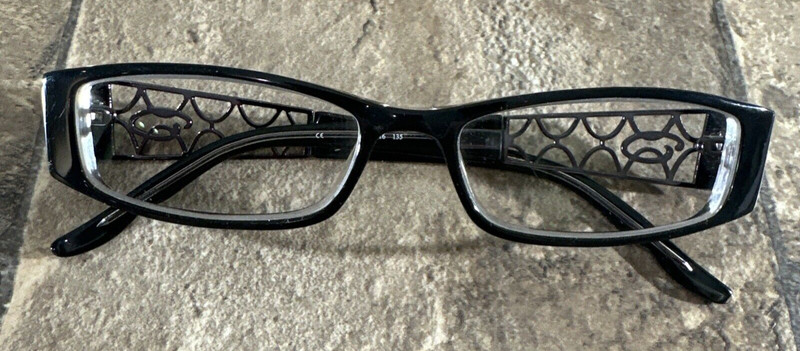 Oleg Cassini OCO 303 001 Black Eyeglasses Frame Metal 53-16-135-25mm G28
