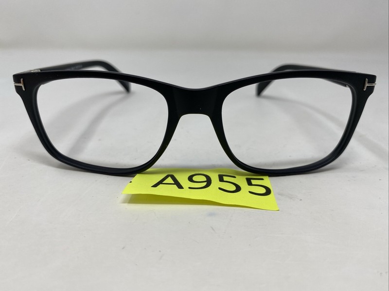 Academic Japan P9018 C1 52-18-140 Black Plastic Full Rim Eyeglasses Frame A955 gallery