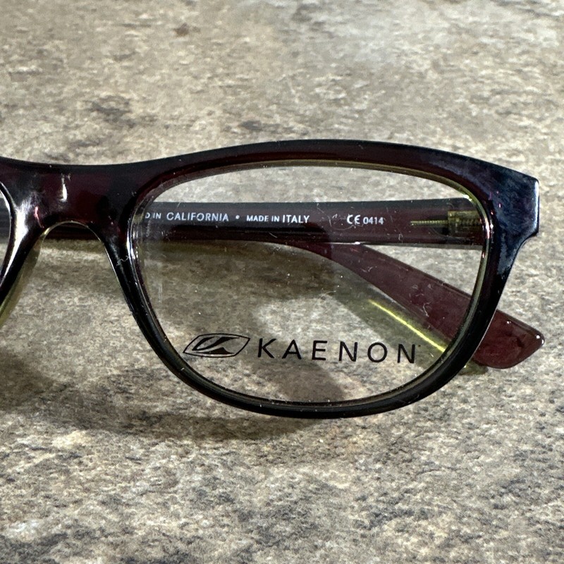 KAENON 400 Series 407 Brown Green Flex Eyeglasses Frames 49-16-130-33mm NWOT G26 gallery