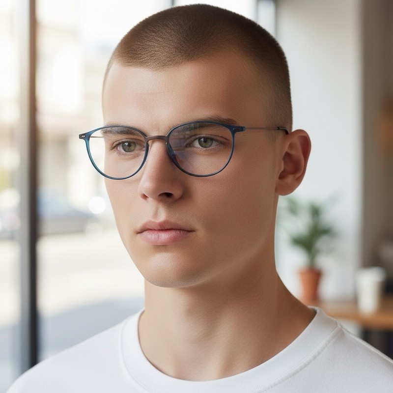 Silhouette 1580 50[]16 140 Blue/Bronze Eyeglasses / Frames Q87