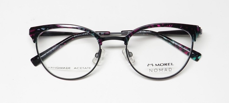 NEW MOREL NOMAD 40102N EYEGLASSES METAL & PLASTIC WOMENS BROWLINE FULL-RIM gallery
