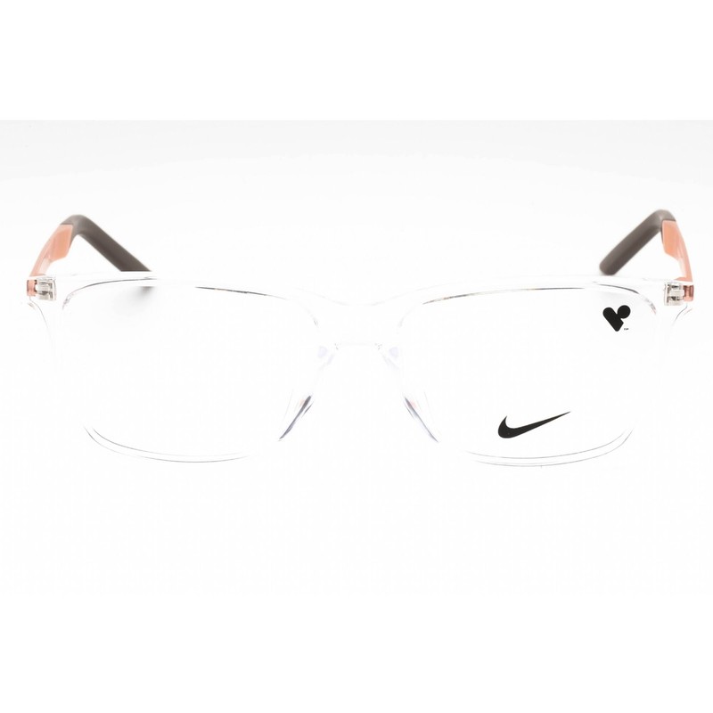 Nike Unisex Eyeglasses Clear Injected Propionate Rectangular Frame 7258 900 gallery