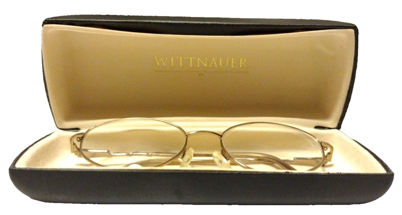 Vintage Wittnauer Eyeglasses Frame w/ Case SAVY254 SG 510-17-138 Medium B2