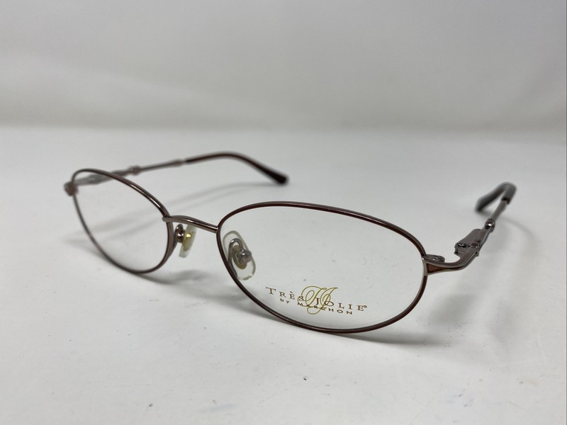 Marchon Tres Jolie 127 ROSE BORDEAUX 51-17-130 Full Rim Eyeglasses Frame 3265 gallery