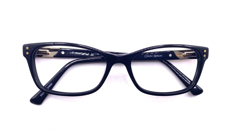 Chelsea Morgan Eyeglass Frames CM 202237 BLK 54-16-140