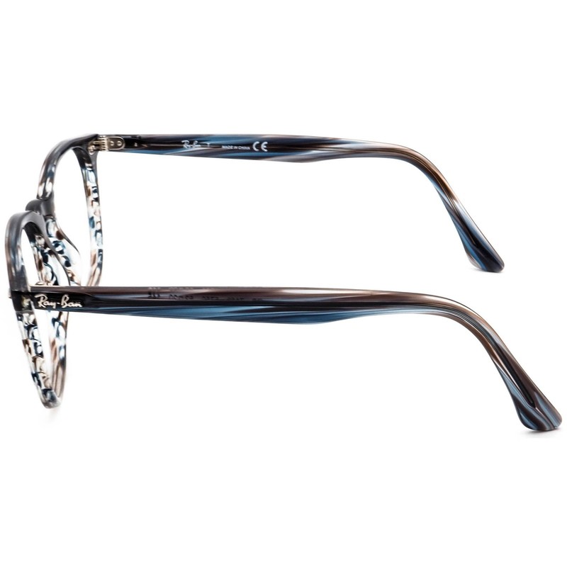 Ray-Ban Eyeglasses RB 7159 5750 Striped Blue Grey Phantos Frame 52[]20 145 gallery