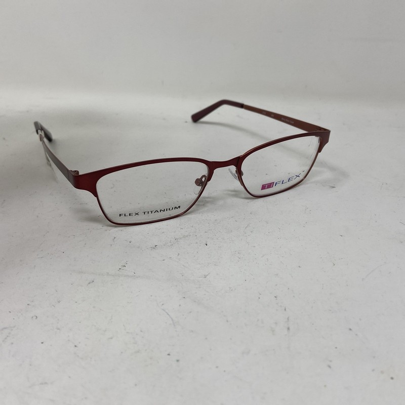 Ti Flex Eyewear 2103 604 Wine Burgundy 52-16-135 Flex Titanium Eyeglasses QX77 gallery