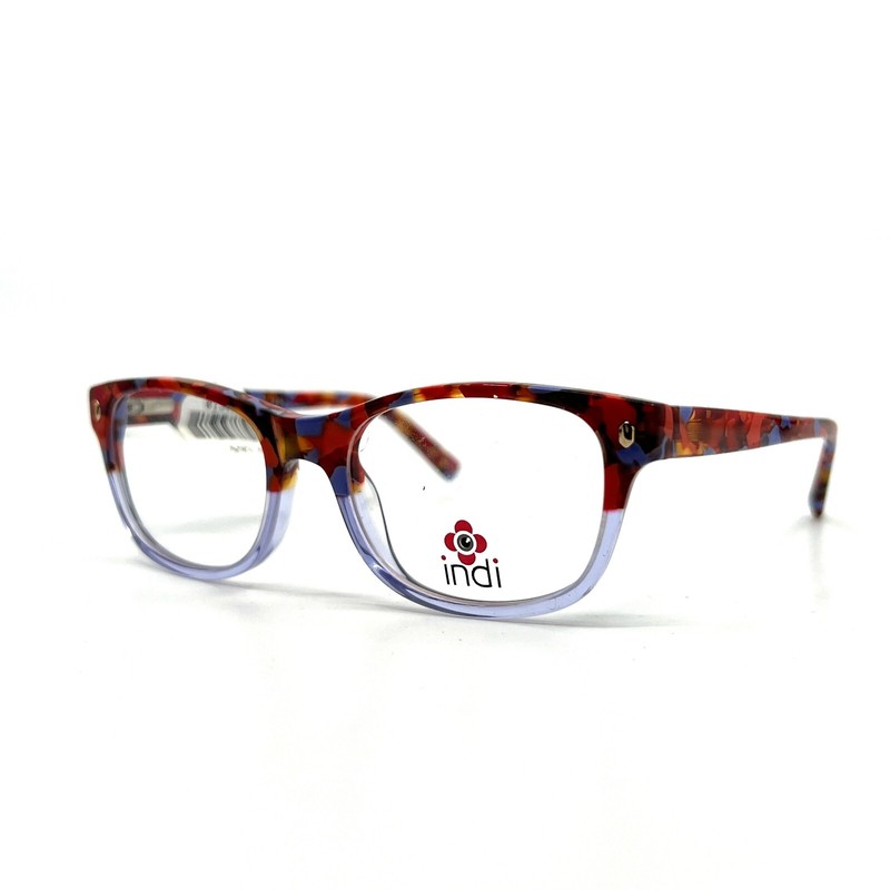 Indi KG9003 PU Kids Eyeglasses Frames Multi-color Clear 46-16-125 a3 gallery