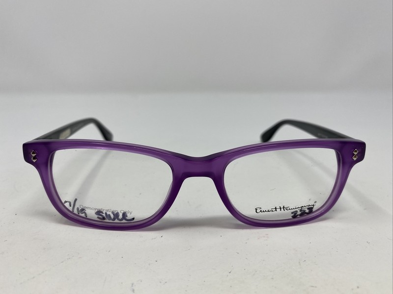 Ernest Hemingway 4617 PUB 48-17-135 Purple/Black Full Rim Eyeglasses Frame OJ22