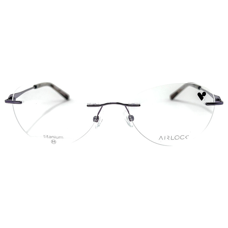 AIRLOCK – PATINA 203 532 53/18/140 – LILAC – NEW Authentic TITANIUM EYEGLASSES