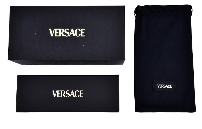 Versace VE3377U 5510 Eyeglasses 53mm Light Grey Transparent / Clear Demo Lens gallery