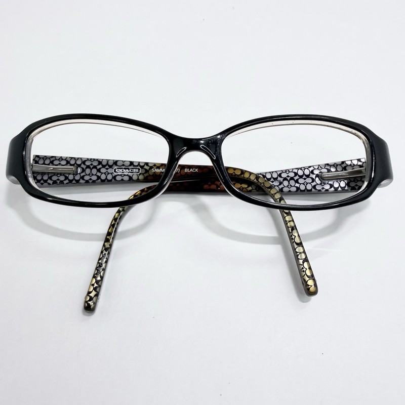 Coach Sammie 547 Eyeglasses Frames Only Black Floral Accent 49-17 130 Women gallery