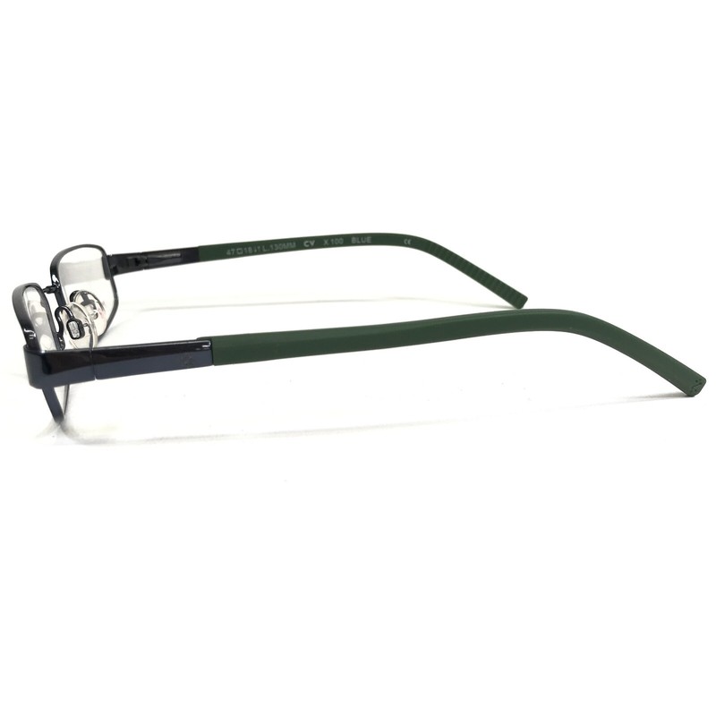 IZOD Kids Eyeglasses Frames X 100 BLUE Green Rectangular Full Rim 47-18-130 gallery