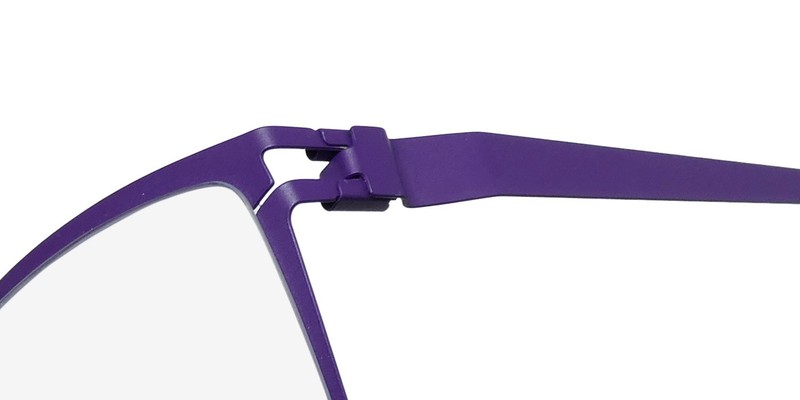 NEW MYKITA SALLY GLASSES GERMANY 54-17-140 081 PURPLE RECTANGULAR METAL & gallery