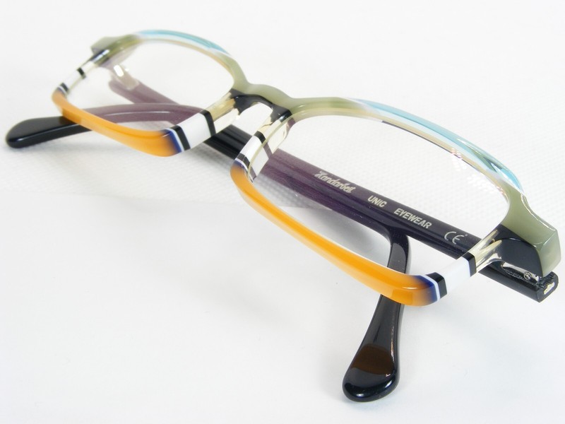 UNIC EYEWEAR Handmade MO 211 3211 MULTICOLOR UNIQUE EYEGLASSES FRAME 50-17-135mm gallery