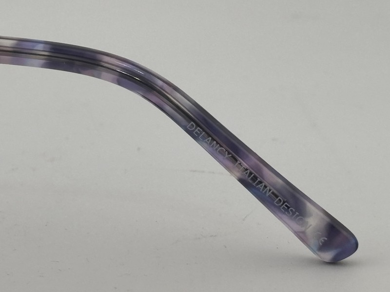 DELANCY DEL 159 Purple Blue Marble 50-15-135 Plastic Glasses Frames gallery