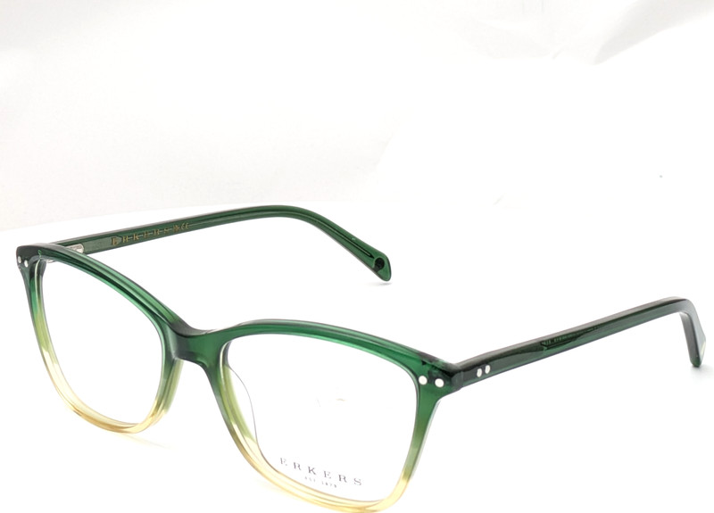 Erkers 1879 Sauget Rectangle Olive Green Fade Women’s Eyeglasses Frames 54-17-14