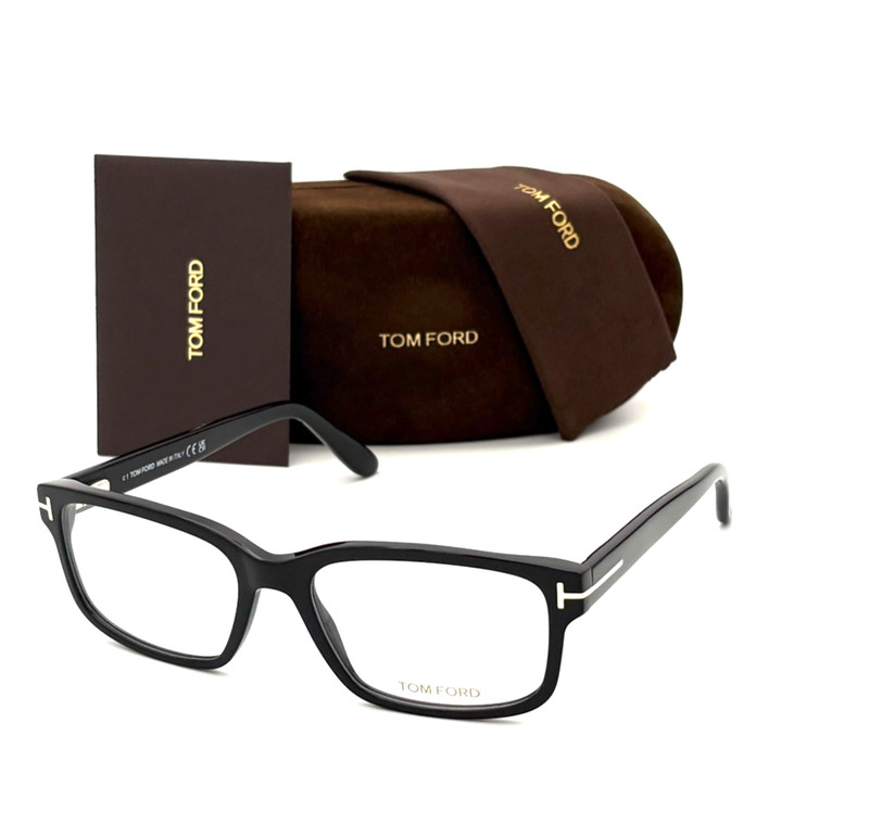 Tom Ford FT5313 001 Black / Clear Lens 55mm Eyeglasses TF5313