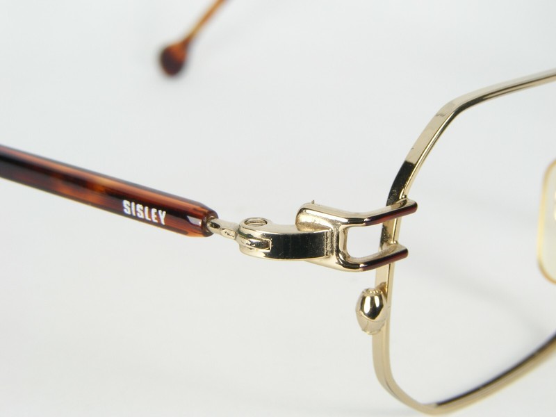 SISLEY SLY 234 M GOLD /HAVANA EYEGLASSES GLASSES METAL FRAME 44-22-140mm (NOTES) gallery