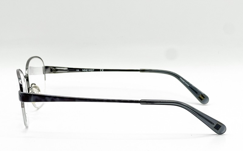 NEW NINE WEST NW1060 035 LIGHT GUNMETAL AUTHENTIC EYEGLASSES 52-17 gallery