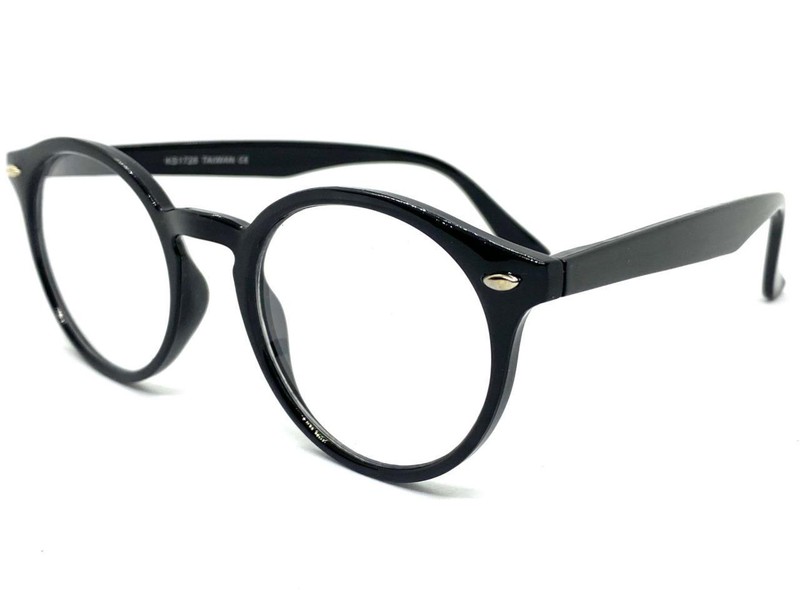 Classic Sophisticated Artsy Vintage 50s Retro Clear Lens EYE GLASSES Black Frame gallery