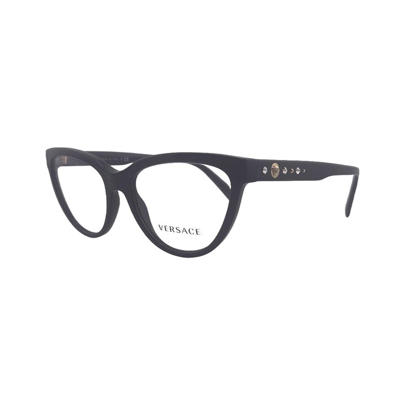 Versace VE3264B Black Cat Eye Eyeglasses Frames 51mm 16mm 140mm – GB1