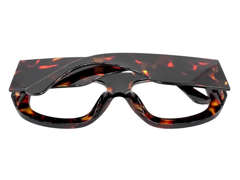 Oversized Exaggerated Vintage Retro Clear Lens EYE GLASSES Thick Tortoise Frame gallery
