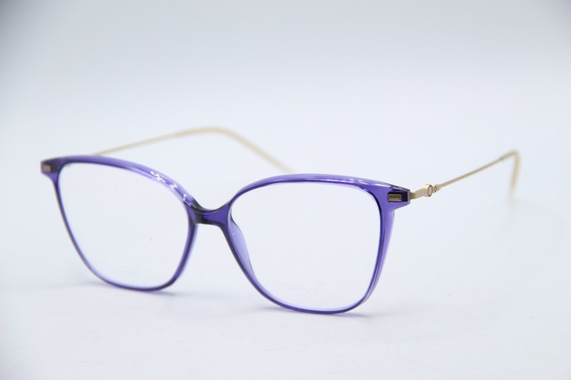 NEW LOOL MIRZAM PUGD PURPLE GOLD GUNMETAL AUTHENTIC FRAMES EYEGLASSES 54-14