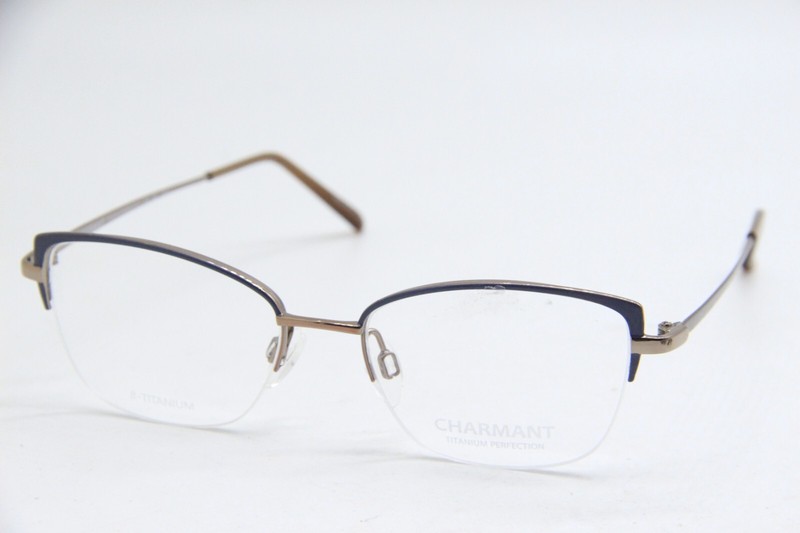 NEW CHARMANT CH 29222 GR BLUE BROWN AUTHENTIC EYEGLASSES 51-17