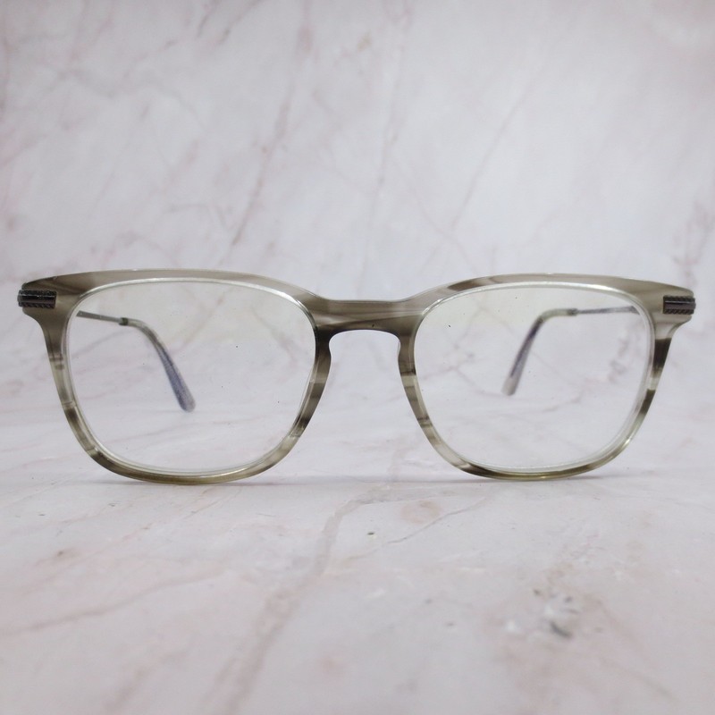 Scott Harris Vintage Europa SH-VIN-47 C2 Grey Striped Eyeglasses 51-18-140 Mens