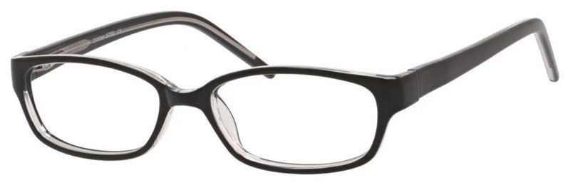 JUBILEE J5785 WOMEN’S PLASTIC EYEGLASSES 51-16-140 BLACK/CRYSTAL WITH SOFT CASE