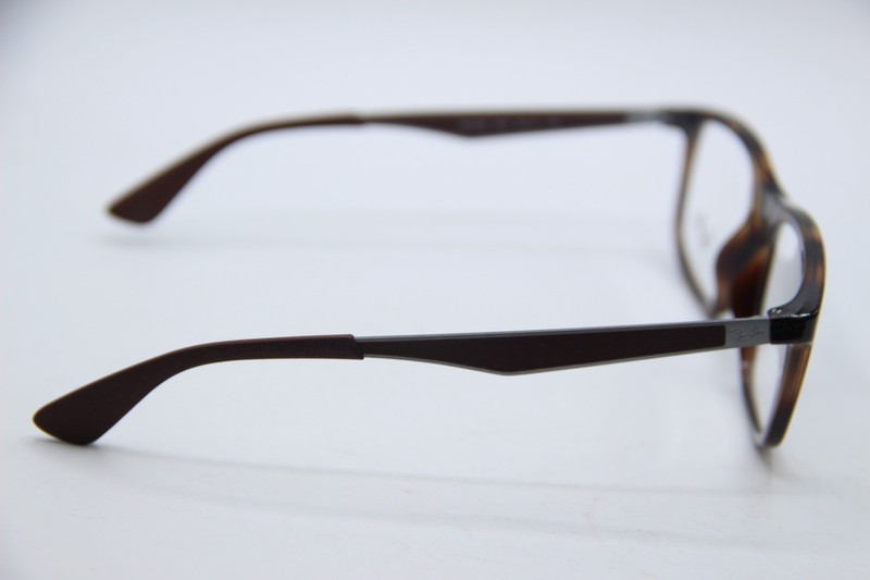 NEW RAY-BAN RB 7055 2012 HAVANA BROWN GUNMETAL AUTHENTIC FRAMES EYEGLASSES 55-17 gallery