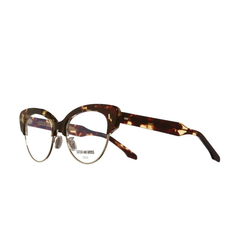 NEW CUTLER AND GROSS CG1351 003 DARK TURTLE 55MM AUTHENTIC EYEGLASSES 55-19-145