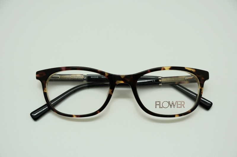 FLOWER EYEWEAR MAGGIE 6003 281 TORTOISE 50/19/140 FLEX HINGE EYEGLASSES MS14