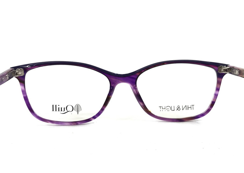 Quill Eyeglasses Frames LARK MAUVE Striped Cat Eye Full Rim 53-16-145 gallery