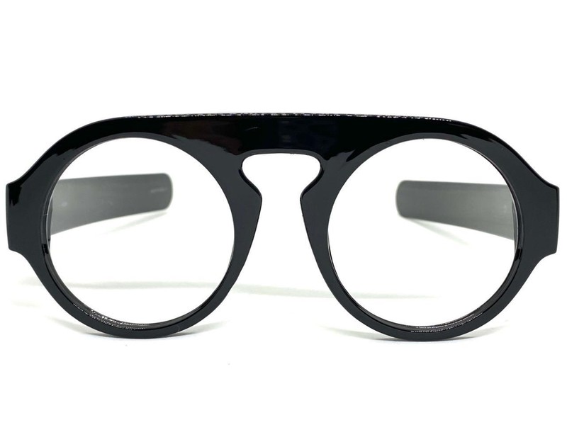 Oversized Exaggerated Retro Large Black Lensless Eye Glasses Frame Only NO Lens gallery
