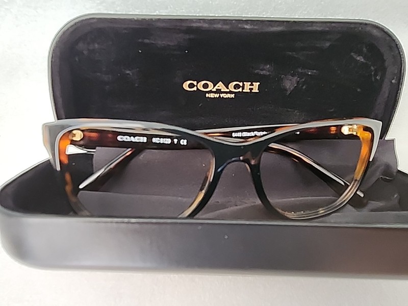 Coach Sunglass/Eyeglass Frame HC 6129 5446 Black/Tortoise 54 [ ] 16 140 + Case