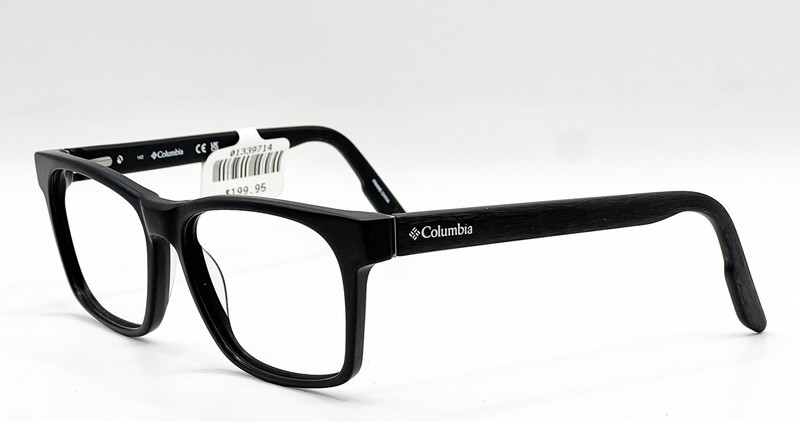 COLUMBIA C8012 002 SATIN BLACK AUTHENTIC EYEGLASSES 56-16